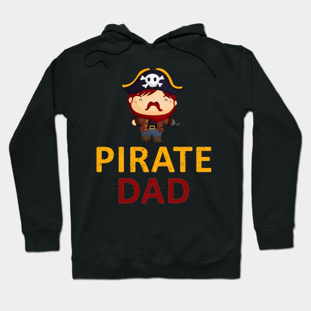 Pirate Dad pirate shirt for men Hoodie by madani04